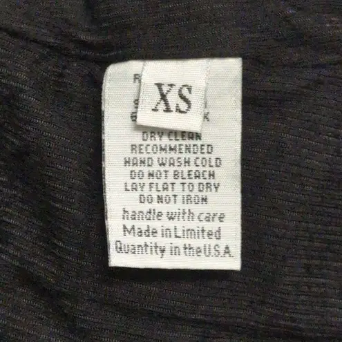 Michael Lauren NWT Black Oxford Asymmetrical V Neck Tank Top Womens Size XS