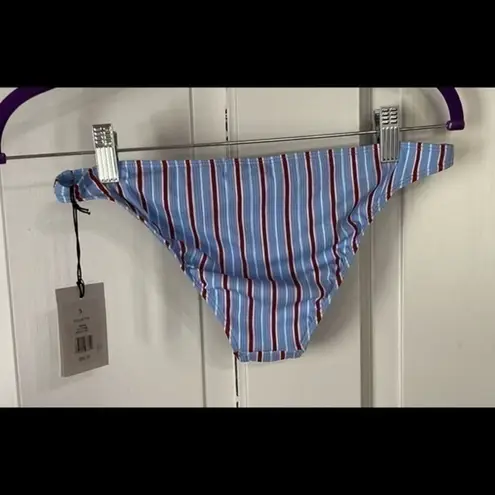 ONIA Pin Stripe Ashley bikini bottom Blue Bell NWT Size XS WS06-39