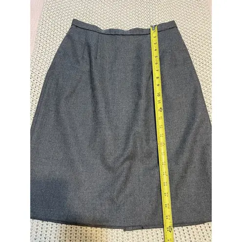 Pendleton  Vintage Petite Virgin Wool Pencil Skirt Size 10 Gray