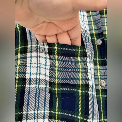 Marine layer The Dahlia plaid button down dress small