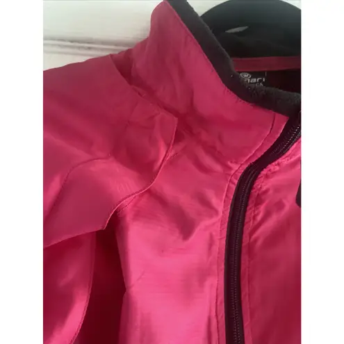Canari Womens Large Pink Long Removable Sleeve Bike Jacket MTB CyclingJersey