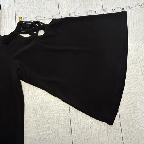 MSK Black Cold Shoulder Cocktail Dress Size Large