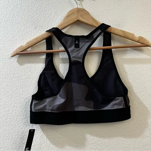 Ultracor  Womens Black Camo Racerback Sports Bra Size XXS