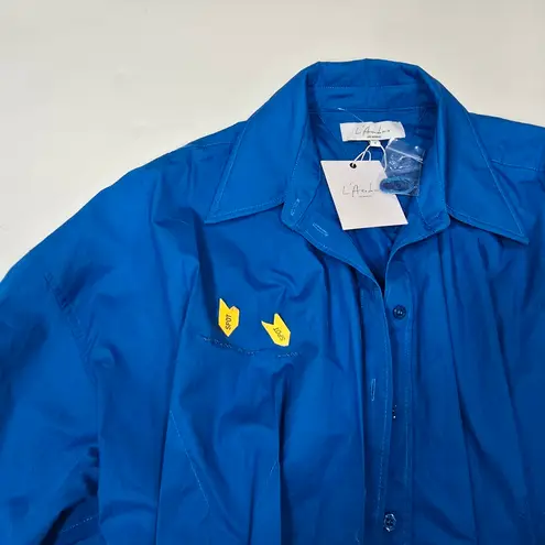 L'Academie Violetta Top in Blue