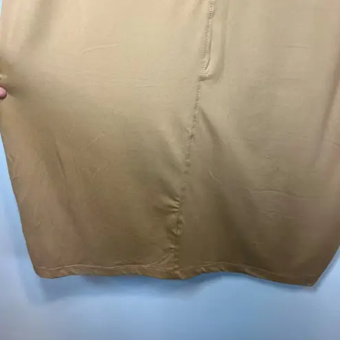 7 Diamonds Women's Core Tshirt Dress Tawny Tan Stretch Buttery Soft NEW Sz Large