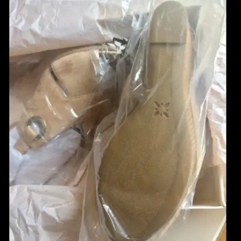 BCBGeneration  women's 11 (41.5 EU) PENELOPE suede open toe platform wedge sandal