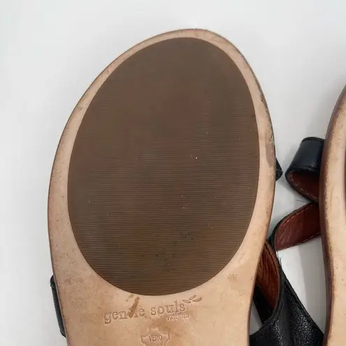 Gentle Souls Sandals Size 8 Leather Flats Thong Comfort Luxury Flip Flop Casual