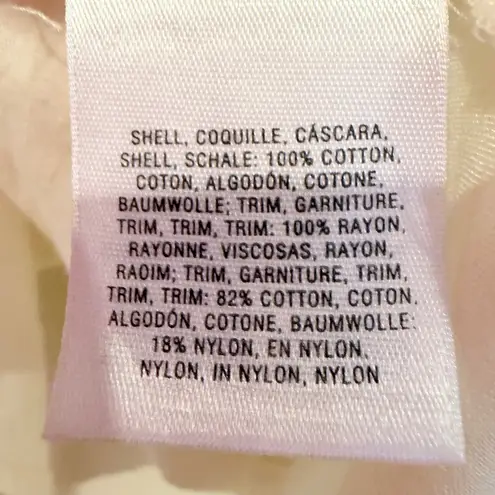 Meadow Rue Anthropologie Laurel Lace Tunic Blouse Women's XS Cream Crochet Boho