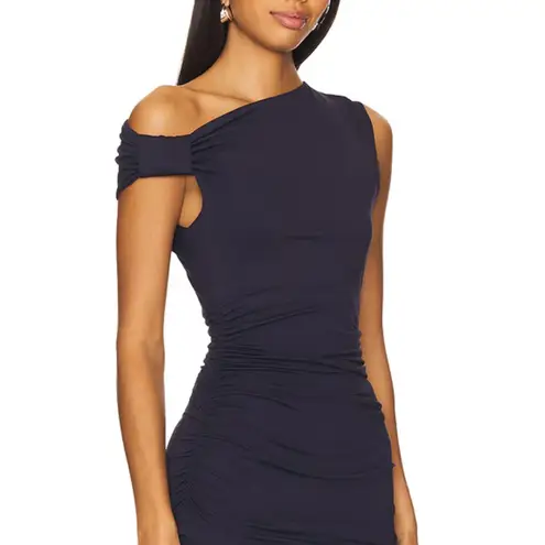Susana Monaco Asymmetric Gathered Top - Midnight
