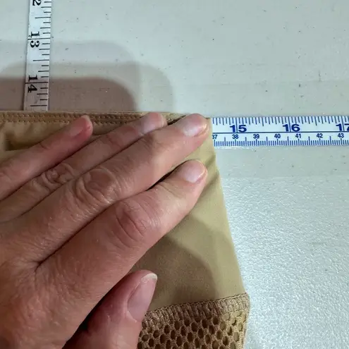 HR FARM Equestrian Silicone Gel Grip Horseback Riding Leggings Medium Tan