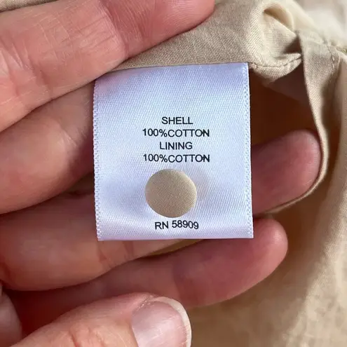 Gibson Latimer Women's Beige Ruffle Hem Drop Waist Mini Dress Size S