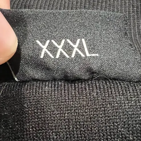 Zyia Active Flying V Black Cheetah Fleece Jacket Full Zip Womens XXXL 3XL