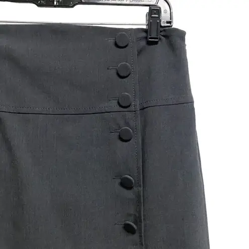 Elevenses Anthropologie Sz 6 Gray Pencil Skirt High Waist Work Career Office