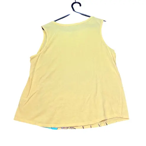 Disney Pixar Toy Story 4 Tank Top Womens XL Yellow Graphic Woody Buzz Lightyear