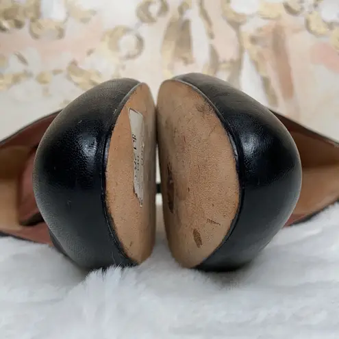 Corso Como Women’s Black Slip On Round Toe Leather High Heels Size 7.5M