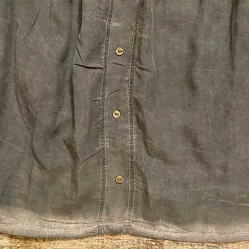 French Kiss NWT Luciana Button Off The Shoulder Top in Charcoal