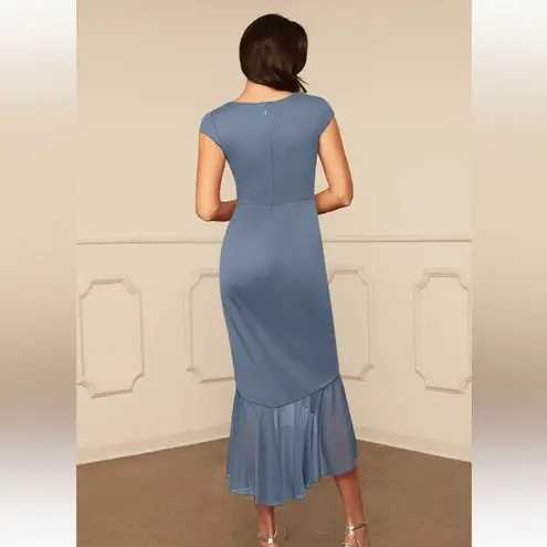 Azazie Renetta twilight Mother of the Bride groom wedding guest dress size 8/10