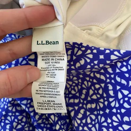 L.L.Bean  UPF 50+ Swim Women’s Tankini Size 10