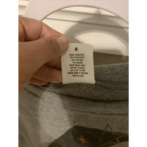 Letluv women's sweater, grey, medium size, polyester and cotton 0027 Gray