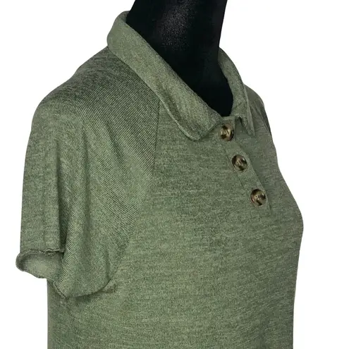 Good Luck Gem Green Knit Polo Dress - Size Large