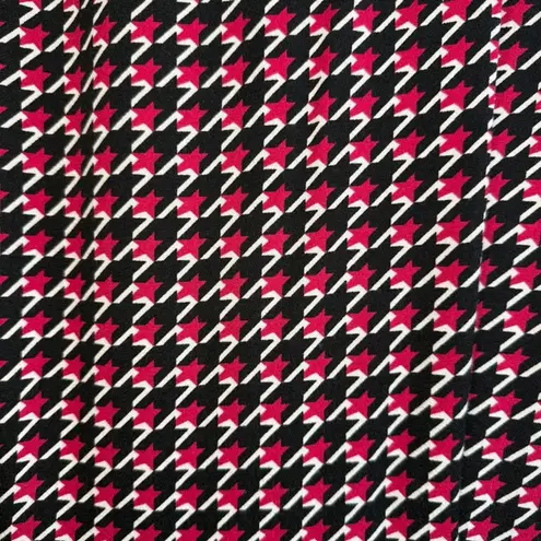 Equipment Magnolia Star Houndstooth Print Dropwaist Dress in Pink & Black size 0