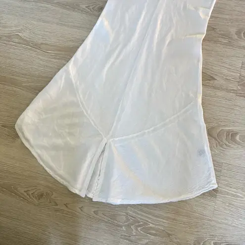 Oh My Gauze Cotton Midi Dress Size 1 S/M White Boho Lagenlook Beachy Coastal Size M