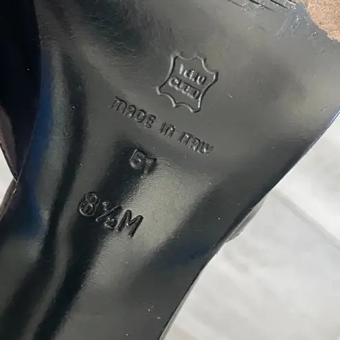 Via Spiga Heels slip on open toed womens Black (size 8.5) chic minimalist party