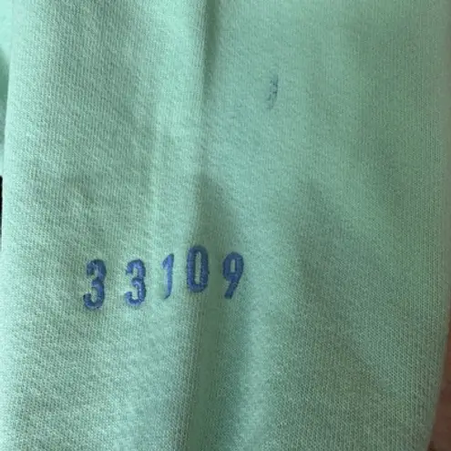 Rich Mom Miami Crewneck Cotton Sweatshirt Mint Green Petal Pink Pastel Medium