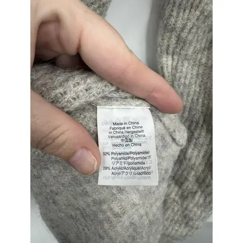 Point Sur J. Crew Alpaca Wool Blend Sweater Women Medium Grey Button Back Gray