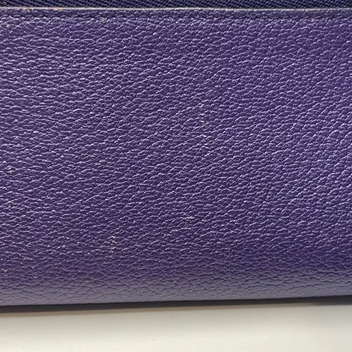 Loewe Purple Bifold Continental Wallet w/ Anagram - Preowned