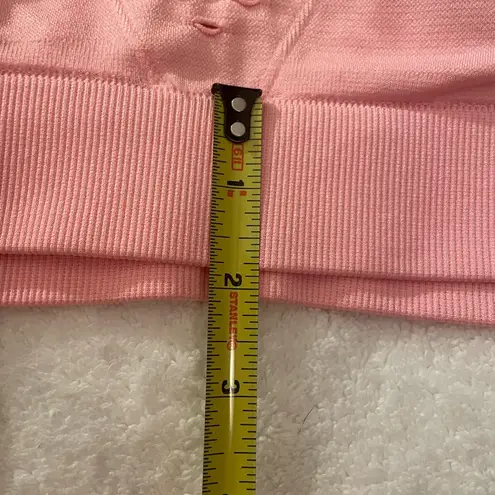 Victoria Sport Pink Cropped Sports Bra Sz Small pink peach coral