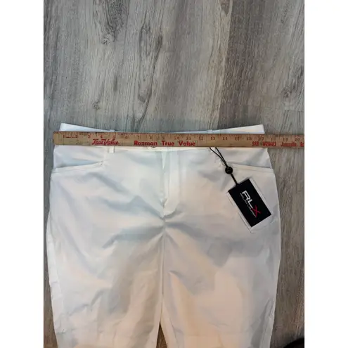 RLX Ralph Lauren Women's White Golf Shorts Size 10 Bermuda MSRP $128