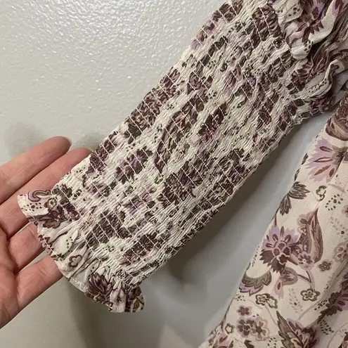 NICHOLAS Abbey Mini Dress Size 8 Floral Ruffle Designer Garden Spring No Belt