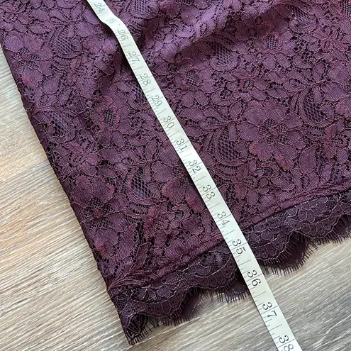 Dana Buchman Lace Overlay Knee 3/4 Length Sleeve Dress