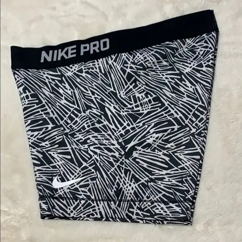 Nike Black and White Zebra Print  Pro Shirts