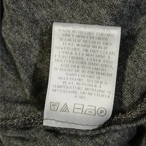 ALC Frank A.L.C. Women's Dress Size Small Gray Short Sleeve Scoop Neck Stretch Ruched