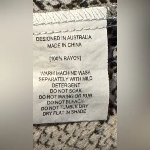 Paper Heart Elegant Snake Print Wrap Dress