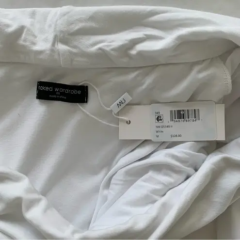 Naked Wardrobe Smooth Off the Shoulder Long Sleeve Maxi Dress NWT