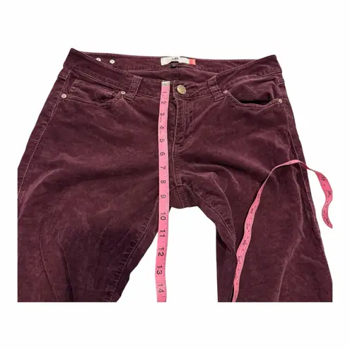 CAbi  Burgundy Corduroy Pants Women’s Size 8 Straight Leg Jeans