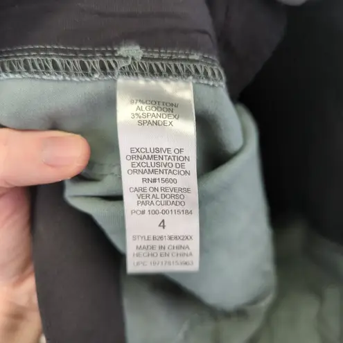 Democracy Cargo Pants Women Size 4 Olive Green "Ab" Technology Cotton Blend