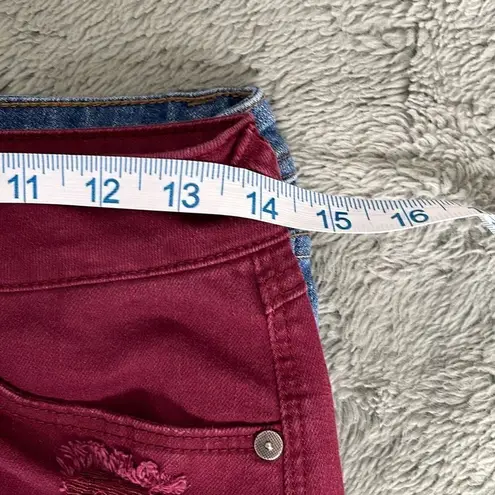 Harper/I Love H81 Short Bundle Size 27. Maroon and Blue Denim Blue