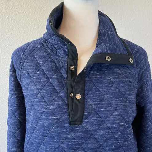 Oiselle Quilted Mockneck Jacket Blue Size Small