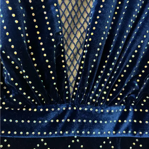 Tadashi Shoji Avi Rhinestone-embellished Velvet Gown. I