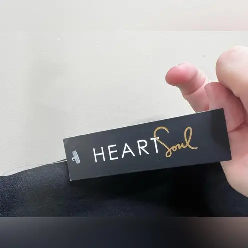 Heart soul NWT wide leg black pants slit leg medium