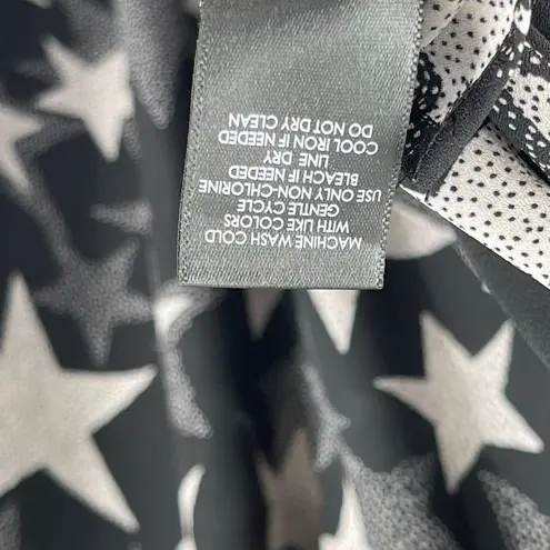 Torrid  Blouse Size 0X Stars Plus Curvy Chiffon Button Down Kimono Open/Closed