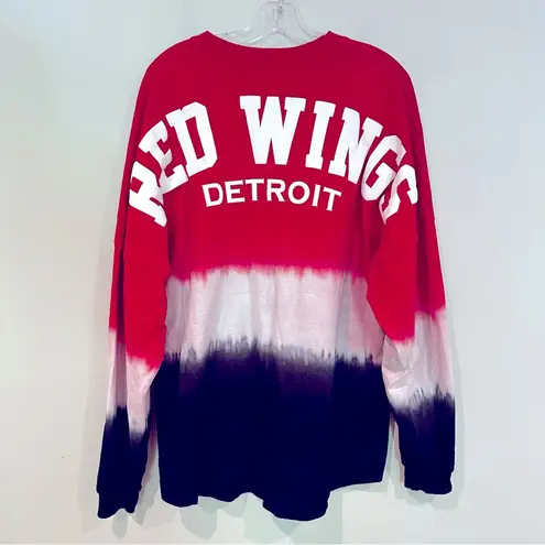 Fanatics Detroit Red Wings Ombré Spirit Jersey Oversized Women's Large Red Black