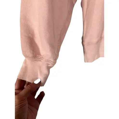 J. Crew Pink Long Sleeve Crew Neck Pullover Sweatshirt Women Sz M Size M