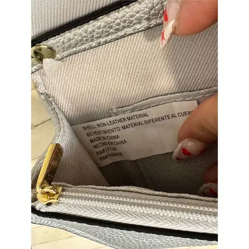 A New Day  Women's Flap-Close Wallet |Purse with Cross-body Strap Silver New - Image 8