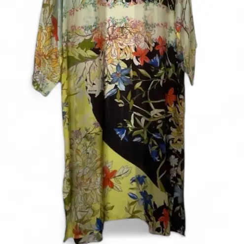 Johnny Was embroidered Tawney Long Silk
Kimono NWT RARE