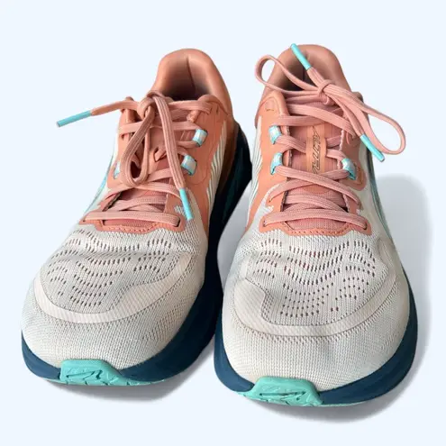 Altra Paradigm 7 Running Shoes Sneakers Women's Size 7.5 Blue & Coral/Orange Pink